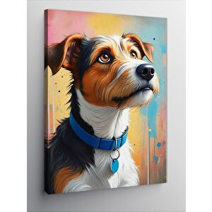 Kanvas Tablo Duygusal Köpek Portresi 100x140 cm