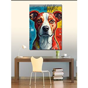 Kanvas Tablo Renkli Köpek 70x100 cm