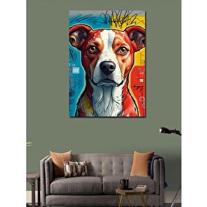 Kanvas Tablo Renkli Köpek 70x100 cm
