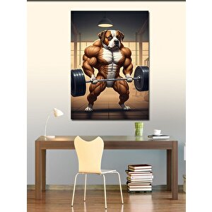 Kanvas Tablo Kaslı Köpek 70x100 cm