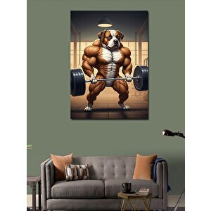 Kanvas Tablo Kaslı Köpek 70x100 cm