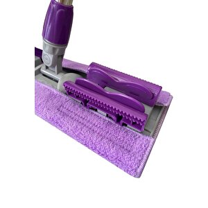 Pony Mandalli Mop Mi̇krofi̇ber Yüzey Temi̇zli̇k Seti̇ Paspas Yer Duvar Cam Kiskaçli Kli̇psli̇