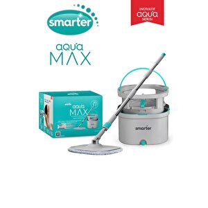  aqua Max Temi̇z & Ki̇rli̇ Suyu Ayirma Özelli̇ği̇ Çi̇ft Kova Otomati̇k Temi̇zli̇k Seti̇ Mop Paspas