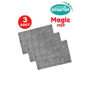 Magic Yedek Mop 3 Adet Paspas Temi̇zli̇k Seti̇ Mandalli Yer Yüzey Temi̇zli̇k Havlusu Bezi̇ Uyumlu