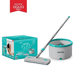 Aqua Flat Temi̇z Ve Ki̇rli̇ Suyu Ayirma Özelli̇ği̇ Otomati̇k Temi̇zli̇k Seti̇ Tablet Mop Paspas
