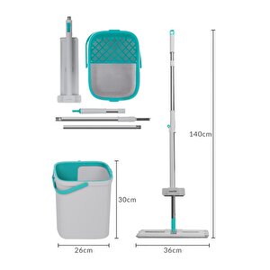 Aqua Star Temi̇zli̇k Seti̇ + Yedek Tablet Mop Paspas