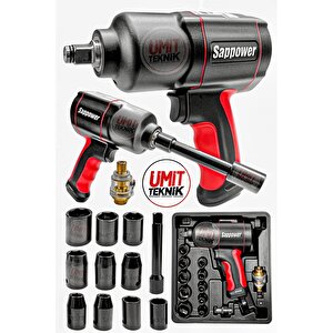 Havalı Yüksek Kalite Profesyonel Havalı Somun Sökme Sıkma Makinesi 1/2 Takım Set