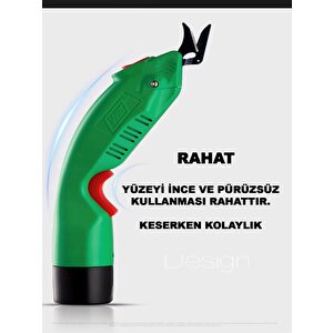 Alman 248vfx Şarjlı Çelik Dişli Çift Akülü Kumaş Kesme Deri Kağıt Kesme Makası Çok Amaçlı Makas