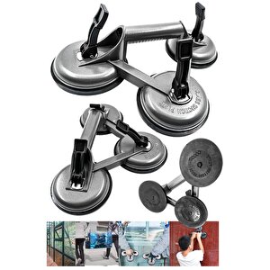 Premium Yüksek Kalite Cam Fayans Kaldırma Metal Alüminyum 3lü Cam Fayans Taşıma Vantuz