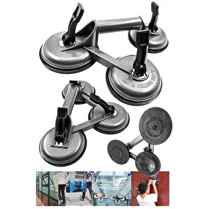Premium Yüksek Kalite Cam Fayans Kaldırma Metal Alüminyum 3lü Cam Fayans Taşıma Vantuz