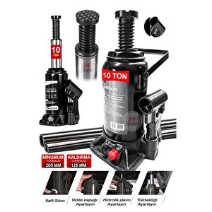 10 Ton Premium Portatif Hidrolik Ram Kaynaklı Şişe Kriko Hidrolik Şişe Kriko / 10 Ton