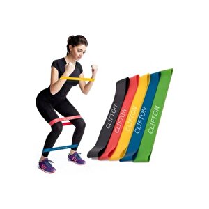 Pilates Direnç Egzersiz Loop Bandı Lastiği Spor Fitness Jimnastik Direnç Plates Lastiği