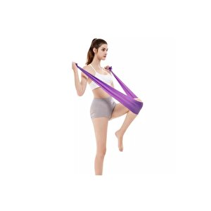 Pilates Bandı 150x15 Cm Sert Mor