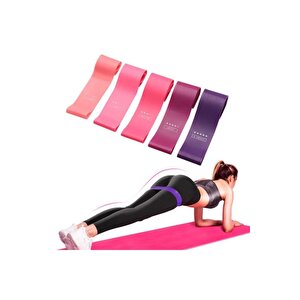 Aerobik Band Pilates Plates Yoga Fitness Squat Çalışma Lastiği Latex Egzersiz