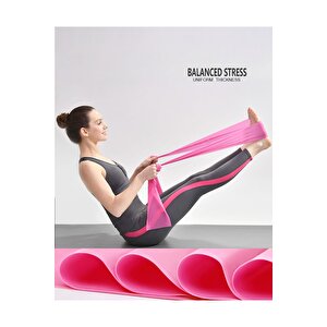 3lü Pilates Lastiği Pilates Bandı Pilates Bantı 120x15cm