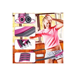 Pembe Pembe Hulahop Hu-la Hoop 1,5 Kg Ağırlıklı