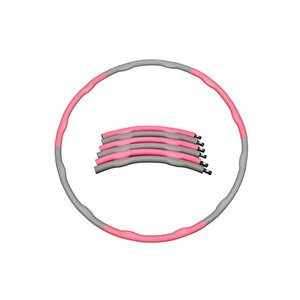 1500 Gr Ağırlıklı Hulahop Çemberi 6 Parça 100 Cm Çapında Geçmeli Pilates Egzersiz Hulahoop Çemberi