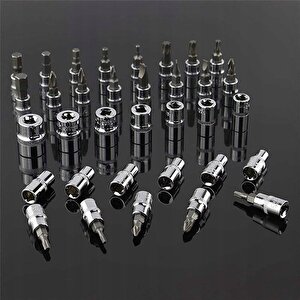 Premium 58 Parça 46mini Lokma Takımı Otomatik Cırcırlı 1/4" 12 Parça Kombine Açık Ağız-yıldız Takım