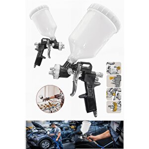 Damlatmaz Pro Seri Üstten Depolu Profesyonel 600 Cc Boya Sprey Tabancası 1.8mm
