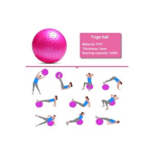 Tırtıklı Pilates Ve Rehabilitasyon Topu Pembe