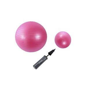 65 Cm Pembe + 25 Cm Pilates Topu 2'li Set