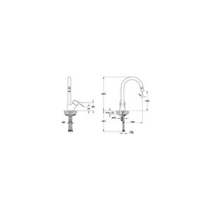 Flow Soft C Tipi Mutfak Eviye Bataryası A43404