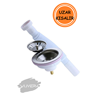Çöpmak Lavabo Sifonu Geniş Ağızlı Lavabo Gider Borusu