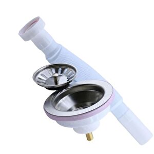 Wuvera Çöpmak Lavabo Sifonu Geniş Ağızlı Lavabo Gider Borusu