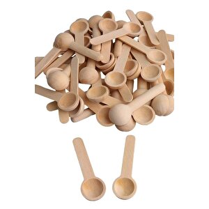 6 Adet Ahşap Mini Baharat Kaşığı