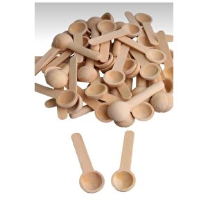 12 Adet Ahşap Mini Baharat Kaşığı