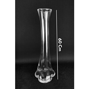 Fil Ayağı Cam Dekoratif Vazo 60 Cm C1-1-288