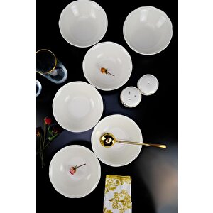 Yonca 6’lı Porselen Kase Seti 16 Cm Krem - Tl4034521 C320.003