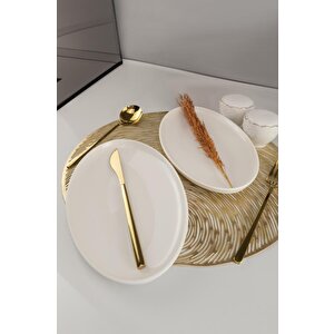 Semazen Porselen 2 Parça Kayık Servis Tabağı Seti 25 Cm - Tl4041130  C320.003