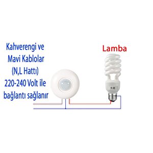 Ledvance Sıva Üstü Hareket Sensörü 360 Derece