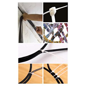 Çetsan 2,5*200 Kablo Bağı Siyah (100 Adet) - Çırt Kelepçe - Klips - Kablo Düzenliyeci