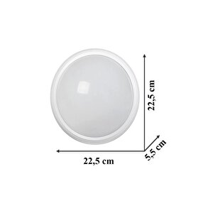 Nisaluce 20w Ledli Glop Armatür 6400k Beyaz - Sıva Üstü Tavan Balkon Armatür