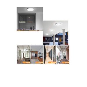 Nisaluce 20w Ledli Glop Armatür 6400k Beyaz - Sıva Üstü Tavan Balkon Armatür