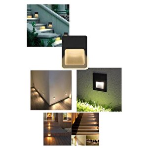 Ack Ah07-01400 2w Led Duvar Armatür 3000k Sarı Işık Suya Dayanıklı Lamba