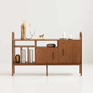 Roble Masif Ahşap, Dolap Ve Konsol, 140x90, Tik Renk, Cpt4716-140