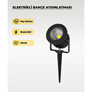 5w Kazık Bahçe Aydınlatması Elektrikli Beyaz Işık