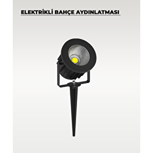 5w Kazık Bahçe Aydınlatması Elektrikli Beyaz Işık