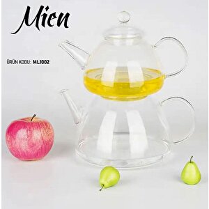 Düz Sade Borosilikat Cam Çaydanlık 2 Litre Ml1002