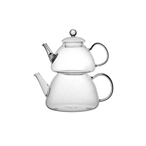 Düz Sade Borosilikat Cam Çaydanlık 2 Litre Ml1002