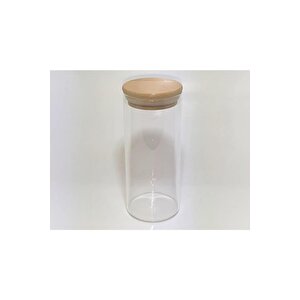 Mien 450 Ml Bambu Kapaklı Cam Kavanoz Mien-6515