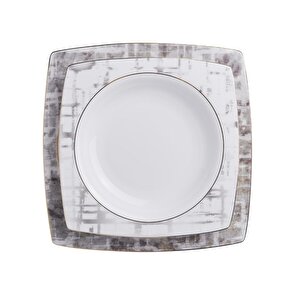 Korkmaz A8453 Bone Selection 60 Parça Kare Yemek Takımı