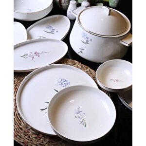 Flora 60 Parça Porselen Yemek Takımı Dsn041