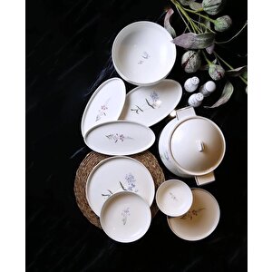 Flora 60 Parça Porselen Yemek Takımı Dsn041