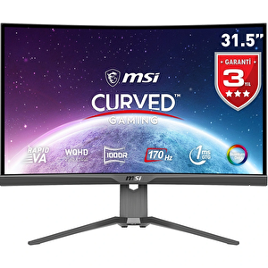Mag 325cqrf Qd 31.5 2560x1440 170hz 1ms Freesync Premium Hdmi Dp Type-c Curved 1000r Led Monitor