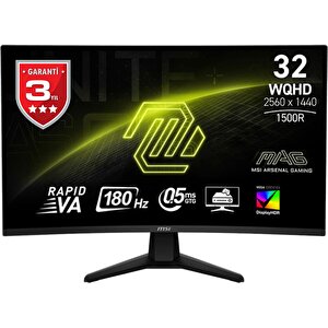 Mag 32cq6f 31.5 2560x1440 180hz 0.5ms Hdmi Dp Hdr 400 Curved Adaptive Sync Led Monitor