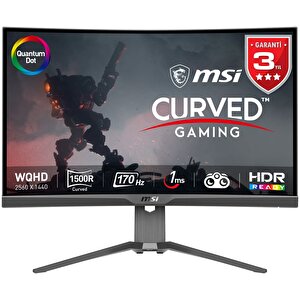 Mag 275cqrf Qd 27 2560x1440 170hz 1ms Freesync Premium Hdmi Dp Type-c Curved 1000r Led Monitor
